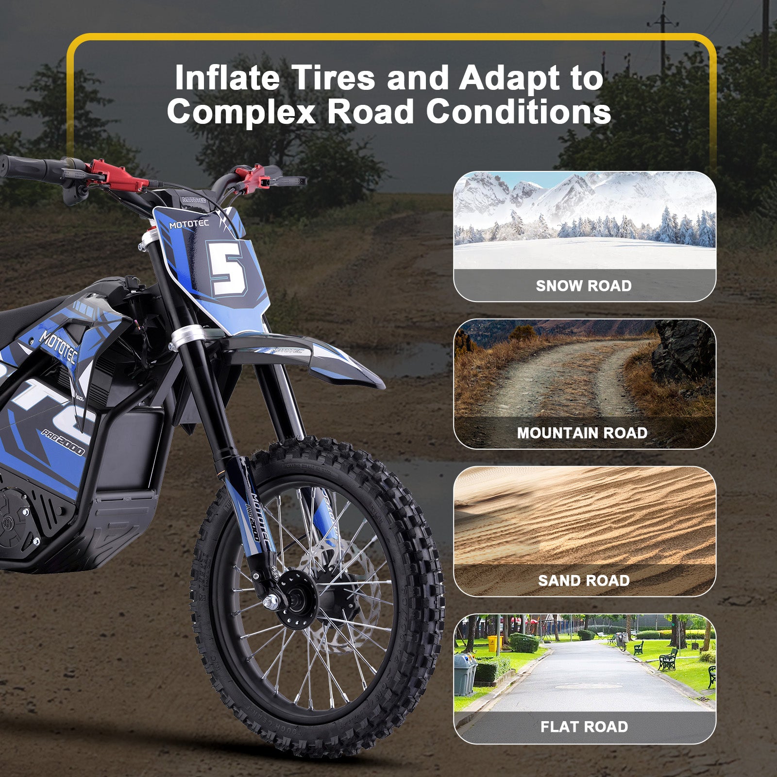 MotoTec 60v Pro Electric Dirt Bike 2000w Lithium – Kids On