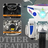 Police Harley Style NEL R1800 Kids 12V Electric Ride on Motorcycle White