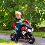 Qaba 6V Kids Ride-On Motorbike Toy with Lights and Music
