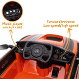 Mercedes-Benz GT3 Kids 12V Electric Ride-On Car Orange