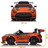 Mercedes-Benz GT3 Kids 12V Electric Ride-On Car Orange