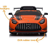 Mercedes-Benz GT3 Kids 12V Electric Ride-On Car Orange