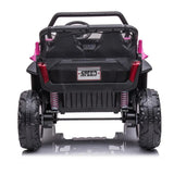 UTV Buggy S612 24V 4x4 Two Seater Kid Ride on Car Rubber Wheel Pink