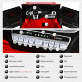Licensed Mercedes-Benz AMG G63 G-Wagon 24V 4x4 Deluxe Two Seater Kids Ride-On Car with Leather Seat and Rubber Wheels, Red