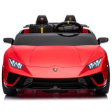 Licensed Lamborghini Huracan S311 24V 4x4 Two Seater Ride on Car Leather Seat Rubber Wheel