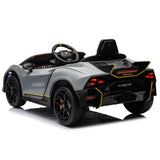Lamborghini Autentica S319 Kids 12V Electric Ride on Car Grey
