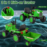 Zoom Buggeez Tractor S617 Kids 12V Electric Ride on Car Green