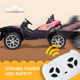 Racing Sport Slingshot 12V Two Seater Kids Ride on Car Pink