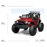 TrailMax Kids XXL 2-Seater Ride-on Truck Red