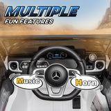 Aosom 12V Kids Ride-On Car Toy with Remote Control White