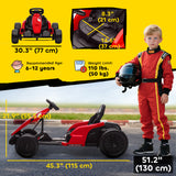 Qaba 24V Kids Ride-On Go Kart Toy