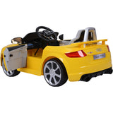 Audi TT RS ZB1198 12V Electric Kids Ride On Car Yellow