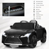 Lexus Kids LC500 ZB1618 12V Ride on Car Black