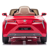 Lexus LC500 ZB1618 Kids 12V Electric Ride on Car Red
