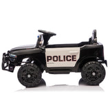 Police Dodge RAM 3500 ZB-2577 Kids 12V Electric Ride on Car Black