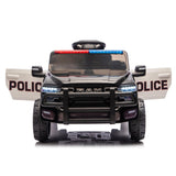 Police Dodge RAM 3500 ZB-2577 Kids 12V Electric Ride on Car Black