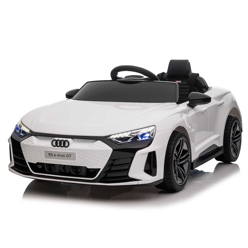 Front view of Audi RS e-tron GT 12V electric ride-on car for kids