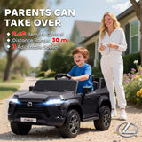 Qaba 12V Kids Ride-On Car Toy with Remote Control Black