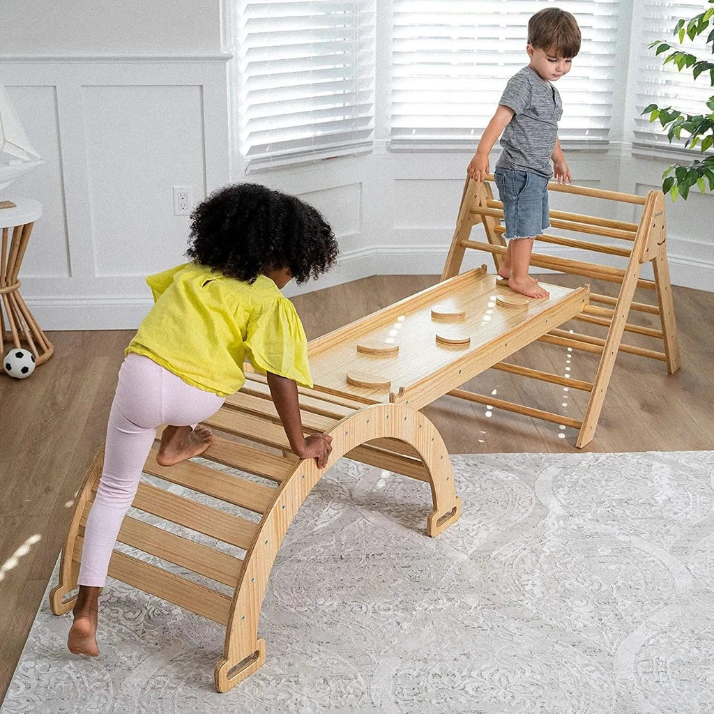 Slide Rocker Outside Hazel | Pikler Triangle, Slide & Rocker Set – Kids On Wheelz