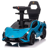 Lamborghini Sian Foot Baby Walker to Floor Push Pedal Ride On Car with Music and Lights