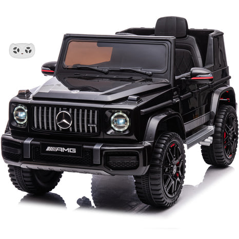 Mercedes Benz AMG G63 24V Kids Ride On Car One Seater  with Parental Remote Control, LED Lights, Leather Seat and MP3, Licensed