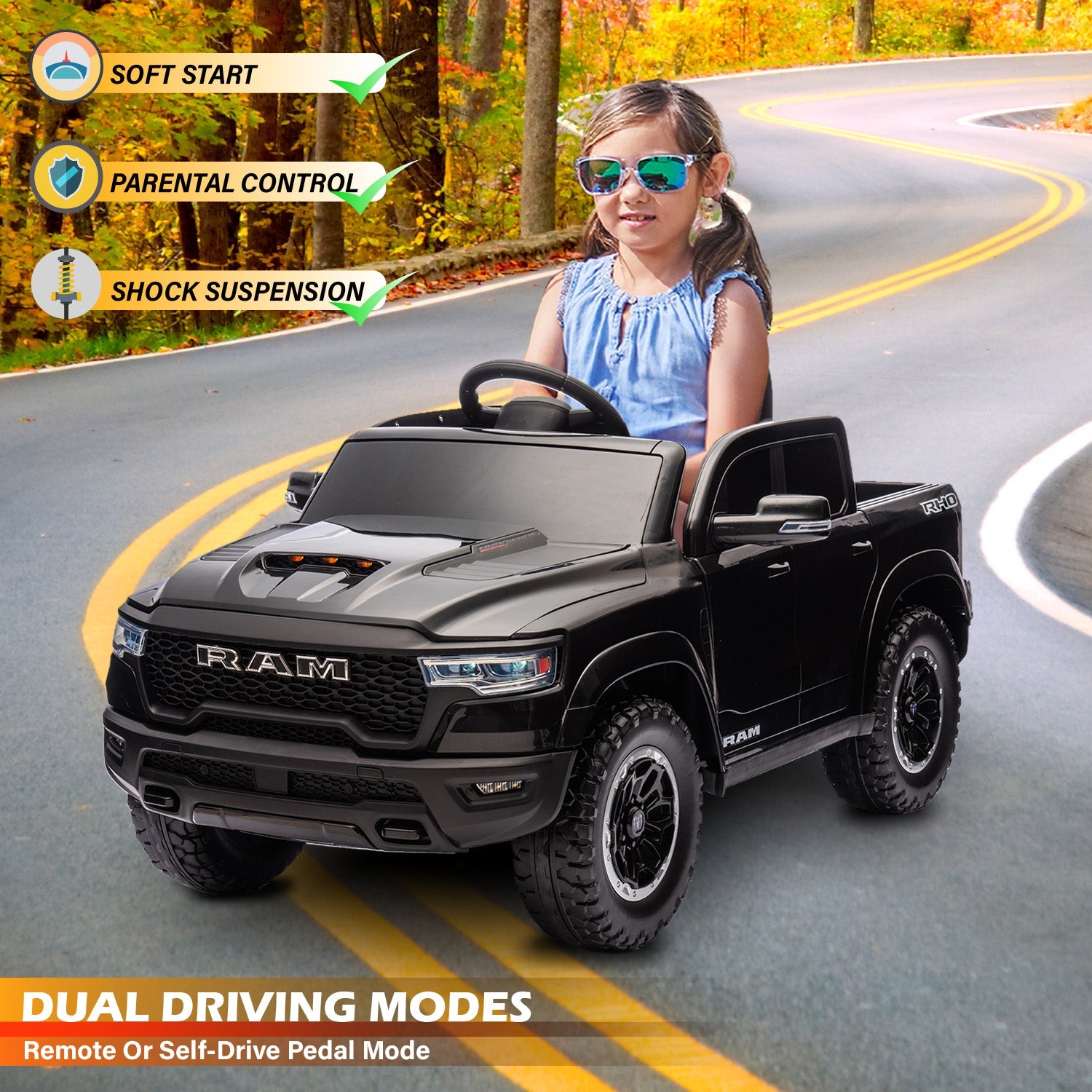 Dodge Ram RHO 24V Ride-On Truck 1 Seater