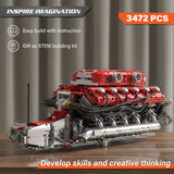 Mould King Lambo V12 Engine Building Sets - (3472 Pieces)
