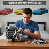 Mould King 8.0L W16 Quad Turbo Engine - 2024Pcs