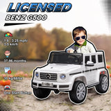 Aosom 12V Kids Ride-On Car Toy with Remote Control White