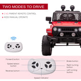 12V Jeep 1 Seater Battery Powered Kids Ride On Car Off Road Truck Toy w/ Parent Remote