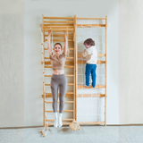 Avenlur | Neem | Swedish Ladder & Rope Wall - 95" Height