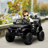 Aosom 12V Kids Ride-On Car Toy with Remote Control Black