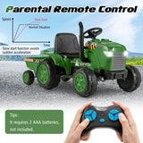 Costway 12V Kids Ride-On Tractor Toy with Remote Control