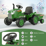 Costway 12V Kids Ride-On Tractor Toy with Remote Control