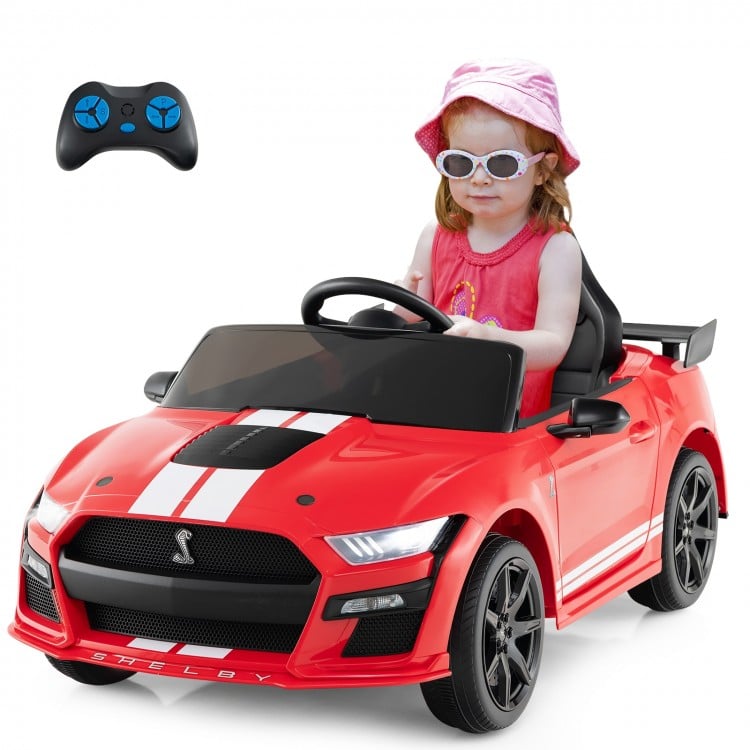 12V Licensed Ford Mustang Shelby GT500 Kids Ride on Car with Remote Control for Kids Aged 3-8