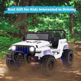 Costway 12V Kids Ride-On Jeep Car Toy with Remote Control