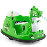 Costway 12V Dinosaur Kids Ride-On Bumper Car with Remote Control
