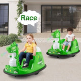 Costway 12V Dinosaur Kids Ride-On Bumper Car with Remote Control