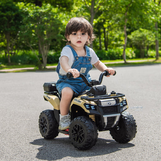 Explorer Quad UTV 6V Ride on Car 4-Wheeler Kids ATV with LED Lights and Music