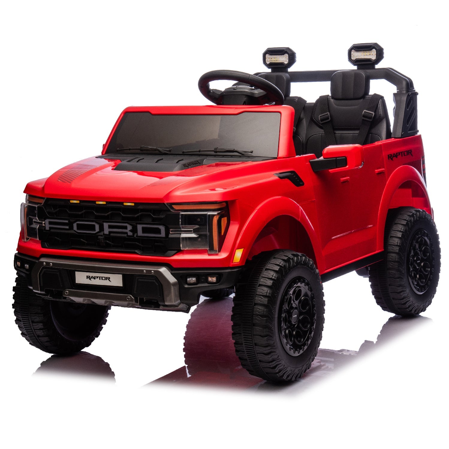 Kid Raptor Ford F-150 Raptor 24V 2 Seater Ride-On Truck for Kids With Parental Co ...