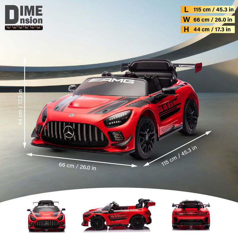 Ride-on car parked in garage like real car