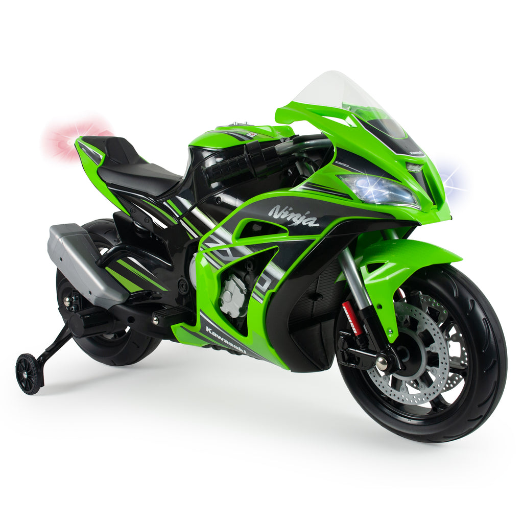 INJUSA 12V Kawasaki Ninja ZX10 Motorcycle for Kids – Kids On Wheelz