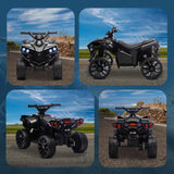 Qaba 6V Kids Ride-On ATV Toy with LED Headlights