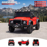 Voltz Toys Kids Land Rover Defender 110 SVX 24V Ride on Car