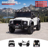 Voltz Toys Kids Land Rover Defender 110 SVX 24V Ride on Car