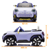 Mini Concept Aceman Kids 12V Ride on Car Purple