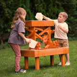 Avenlur | Outdoor Wooden Water Table for Toddlers | Kids’ Sensory Play Station