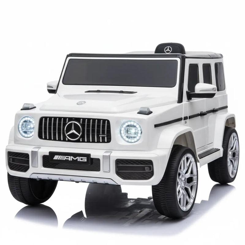 Mercedes-Benz AMG G63, 12V Electric Kids' Ride On Car with Parental Remote Control, LED lights, Leather Seat and MP3- Kids On Wheelz Kids On Wheelz