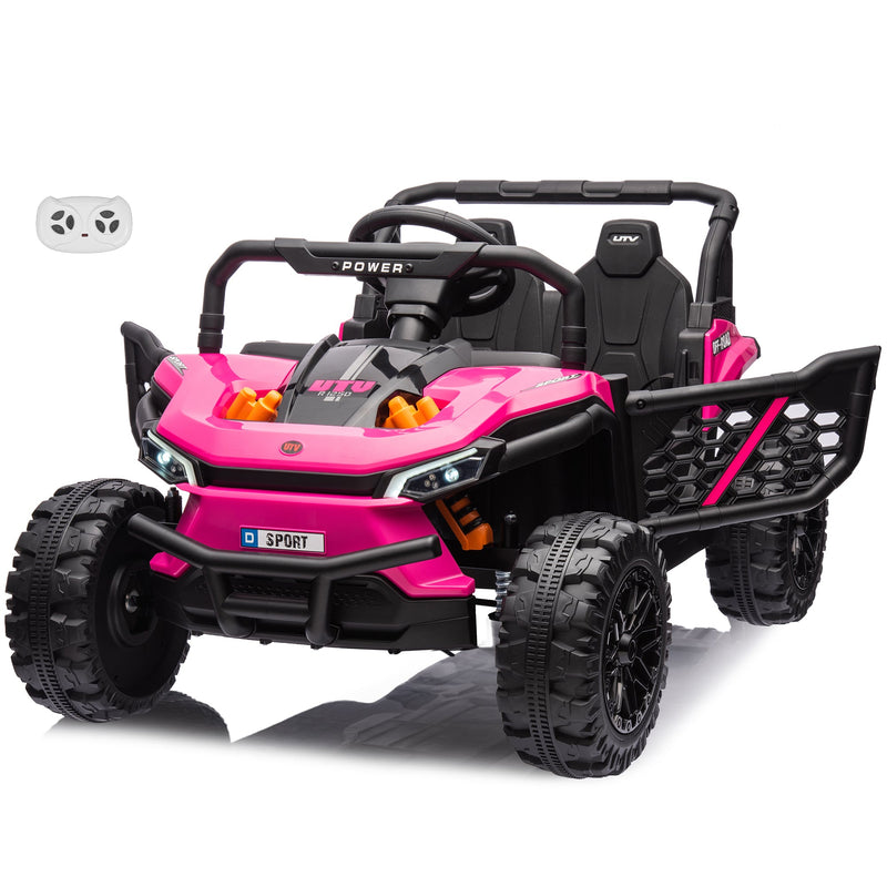 R1250 12v Buggy Ride-On Car, 2WD UTV Buggy Electric Car with Parental Remote Control, Working Doors and LED Lights