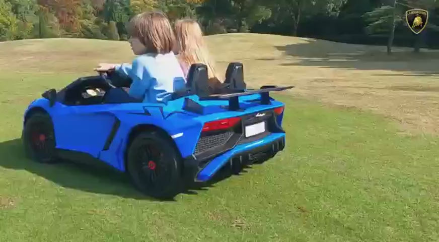 Freddo Kids Lamborghini Aventador 24V 2-Seater Ride-On Car